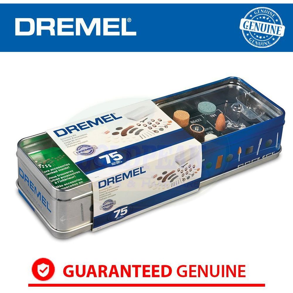 Dremel 75 Piece Accessory Tin Can Set - Goldpeak Tools PH Dremel
