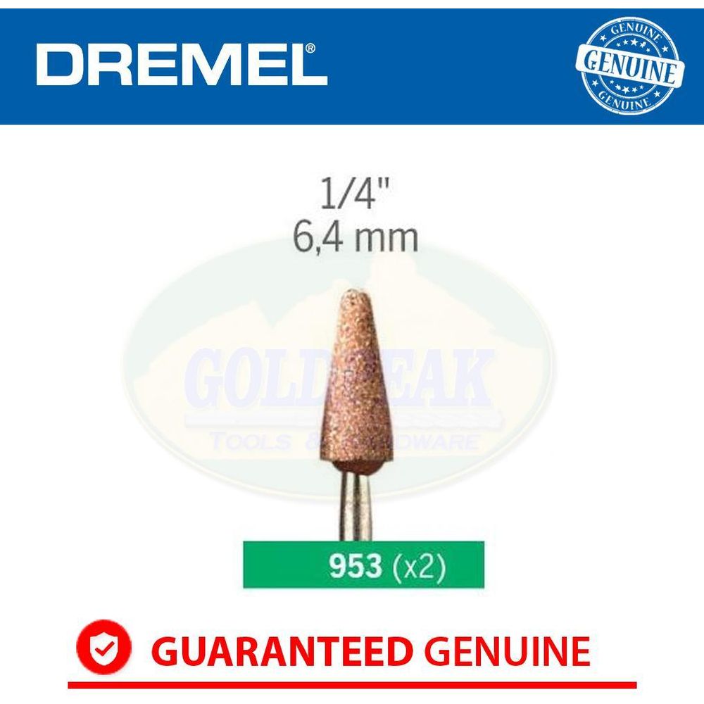 Dremel 953 Aluminum Oxide Grinding Stone - Goldpeak Tools PH Dremel