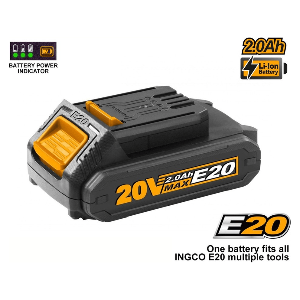 Ingco FBLIE2001 20V Lithium Ion Battery 2.0Ah (E20)