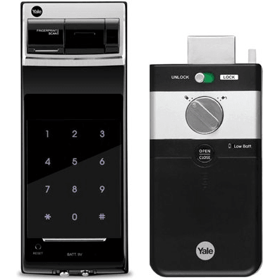 Yale YDR 4110 Digital Rim Lock Type Door Lock (Fingerprint Access) | Yale by KHM Megatools Corp. Main image