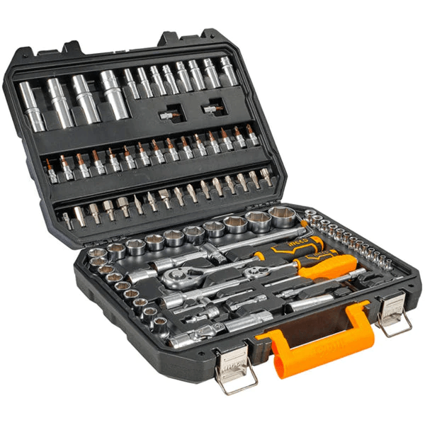 Ingco HKTS42941 94pcs Socket Wrench Set 1/4" + 1/2" Drive - KHM Megatools Corp.