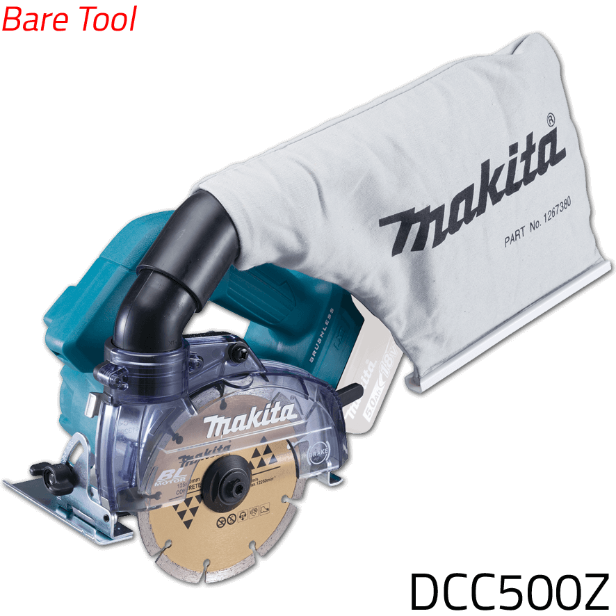 Makita DCC500Z 18V Cordless Concrete Cutter with Dust Extraction 5" (LXT-Series) [Bare] | Makita by KHM Megatools Corp.
