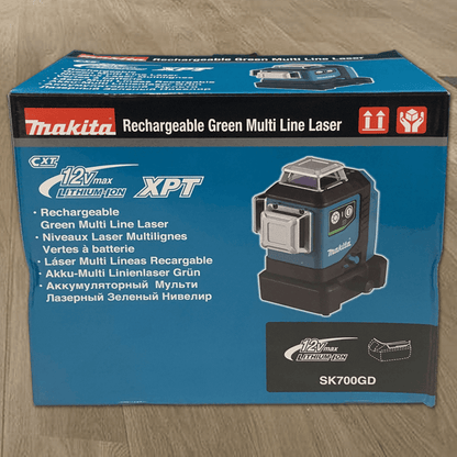 Makita SK700GD 12V Cordless Line Laser Level CXT (Green Laser) [Bare] | Makita by KHM Megatools Corp.