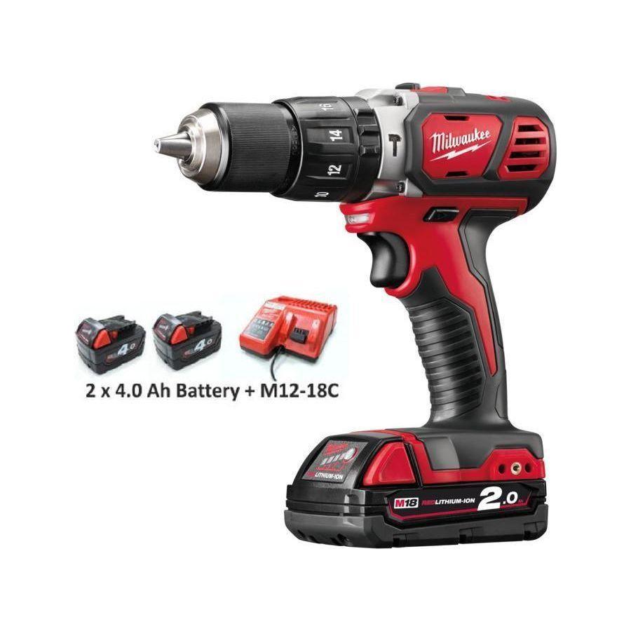Milwaukee M18BPD-202C Cordless Hammer Drill Set - Goldpeak Tools PH Milwaukee Main image