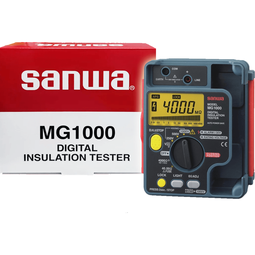 Sanwa MG1000 Digital Insulation Tester 1000V AC (Megger Tester / Resistance Tester)