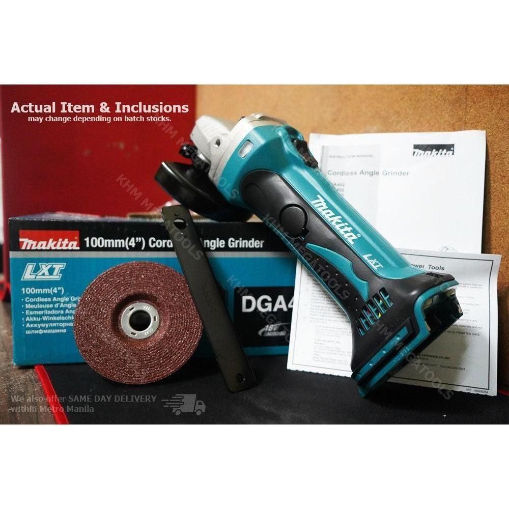 Makita DGA402Z 18V Cordless Angle Grinder 4" (LXT) 18V [Bare] - KHM Megatools Corp.