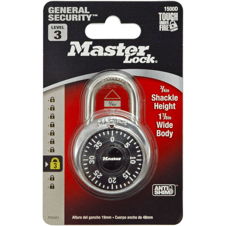 MasterLock 1500D Dial Combination Padlock | KHM Megatools Corp.