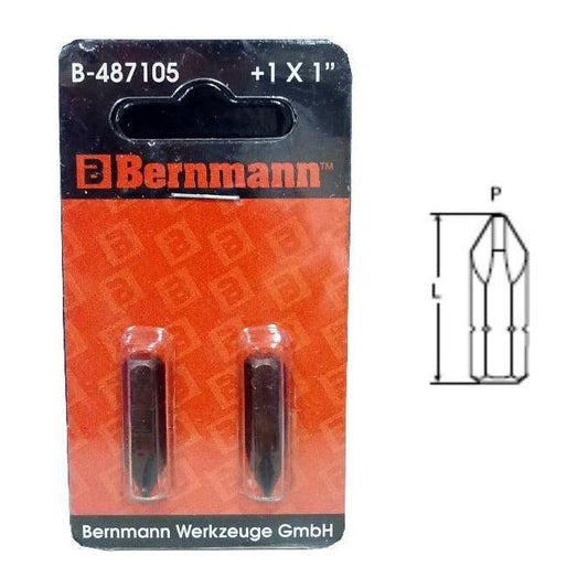 Bernmann Cross Point Philips Screwdriver Bit (1/4" Hex Shank ) | Bernmann by KHM Megatools Corp.