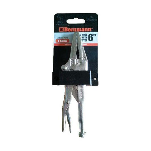 Bernmann Long Nose Vise Grip Locking Pliers with Wire Cutter | Bernmann by KHM Megatools Corp.