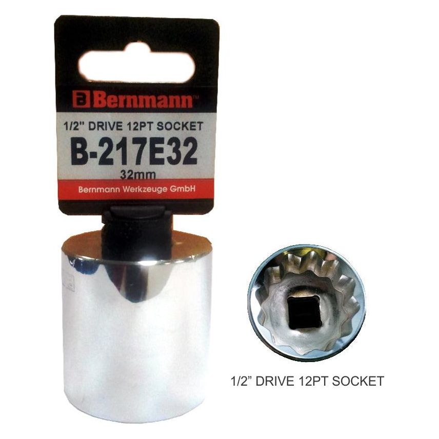 Bernmann 1/2" Drive Socket Wrench 12pts | Bernmann by KHM Megatools Corp.