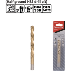 Makita HSS-TiN Metal Drill Bit (Blister Pack) - KHM Megatools Corp.