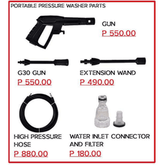 MPT Portable Pressure Washer Spare Part - KHM Megatools Corp.