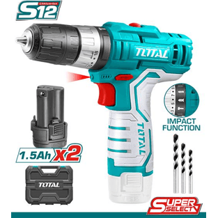 Total TIDLI12201 Li-Ion Impact Drill 12V ss - KHM Megatools Corp. Main image