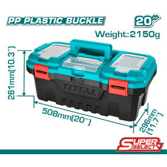 Total TPBX0201 Plastic Tool Box 20"