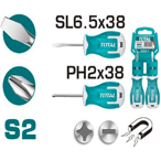 Total THTS20206 2pcs Screwdriver 38mm Set - KHM Megatools Corp.