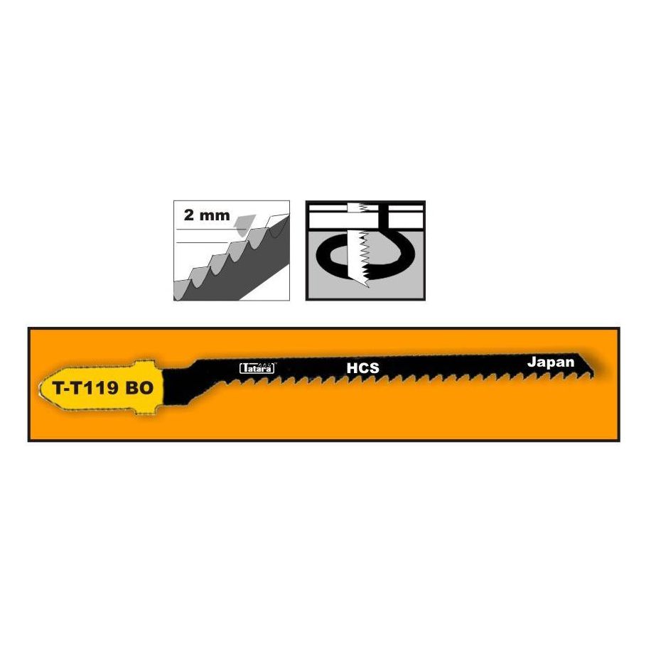 Tatara T-T119BO Jigsaw Blade for Wood - Goldpeak Tools PH Tatara
