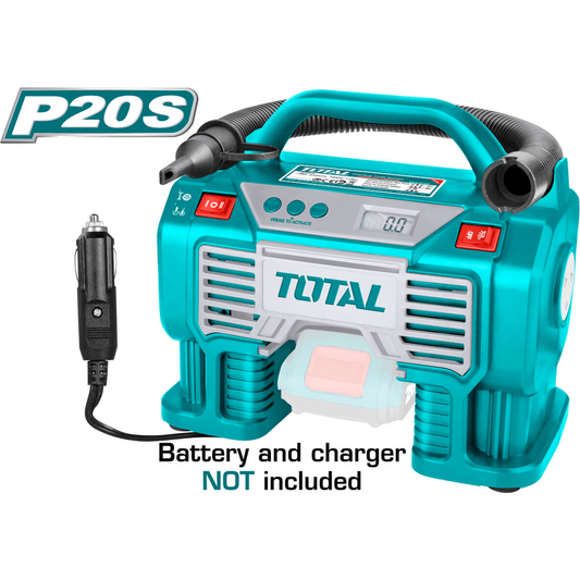 Total TACLI2002 20V Cordless Auto Air Compressor (Bare) | Total by KHM Megatools Corp. 1000