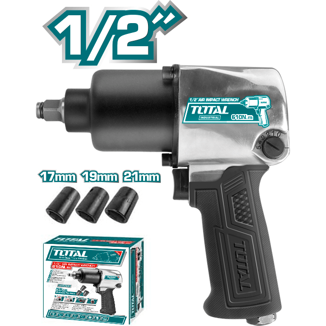 Total TAT40122 Pneumatic Air Impact Wrench 1/2" | Total by KHM Megatools Corp.