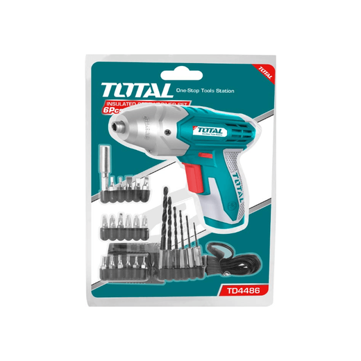 Total TD4486 4.8V Cordless Screwdriver Kit - Goldpeak Tools PH Total