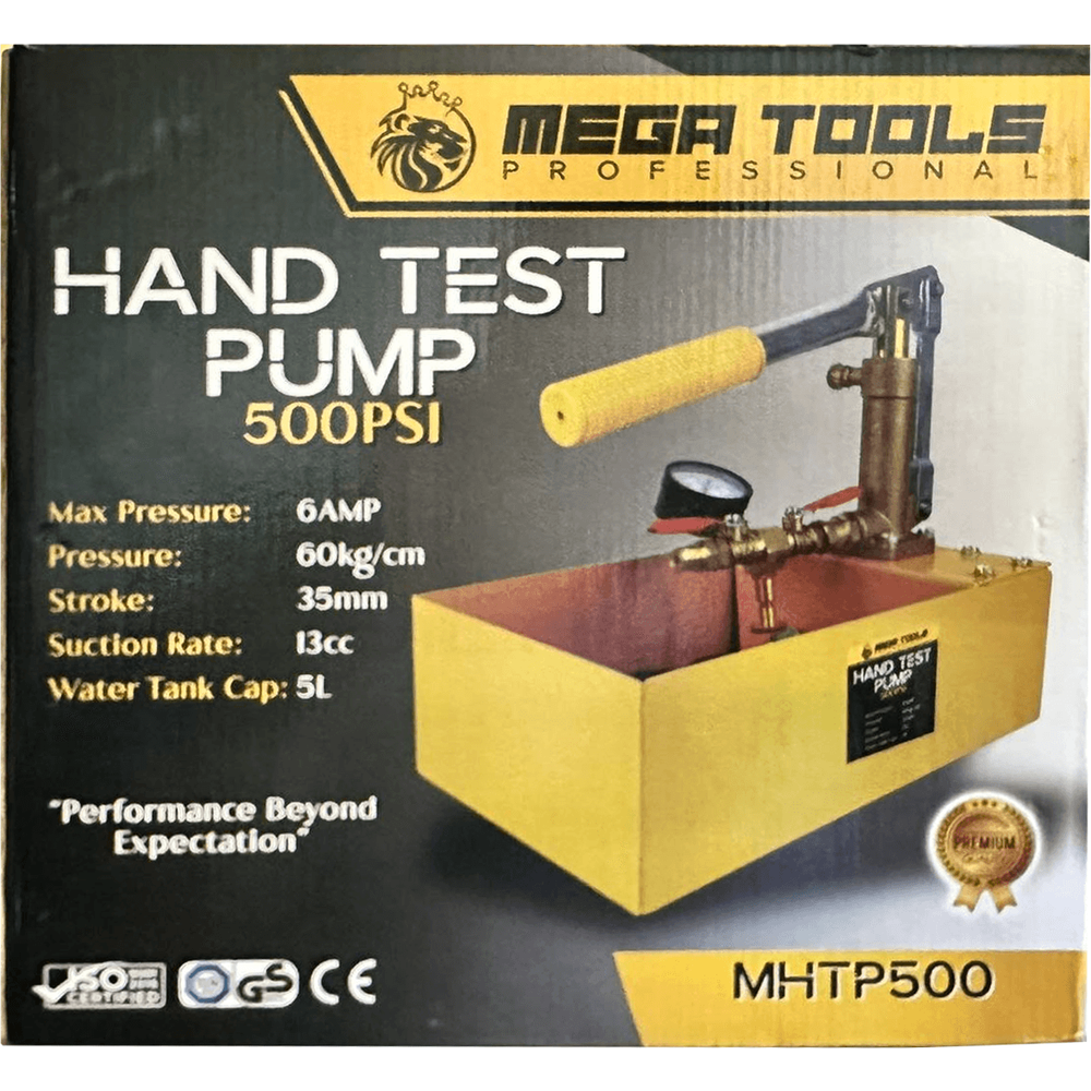 Megatools MHTP500 Hand Pressure Test Pump - KHM Megatools Corp.