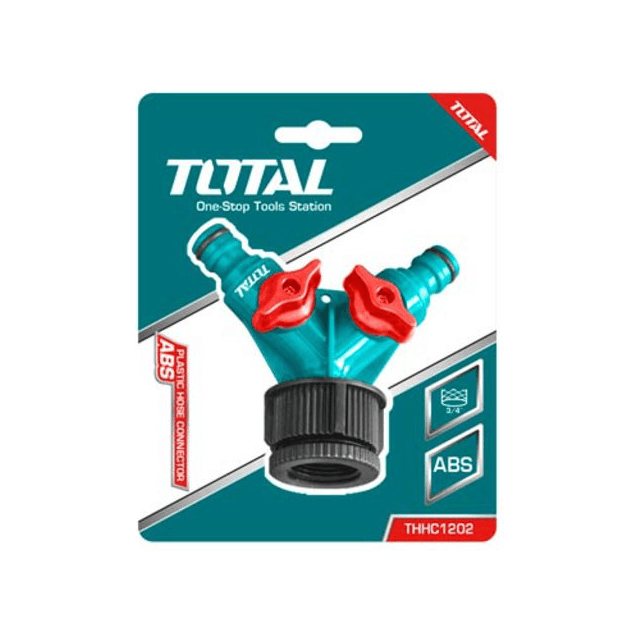 Total THHC1202 2-Way Plastic Hose Connector Fitting | Total by KHM Megatools Corp.
