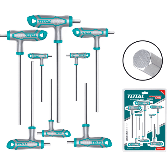 Total THHW8081 8pcs Hex Allen Wrench Set (T-Handle) | Total by KHM Megatools Corp.