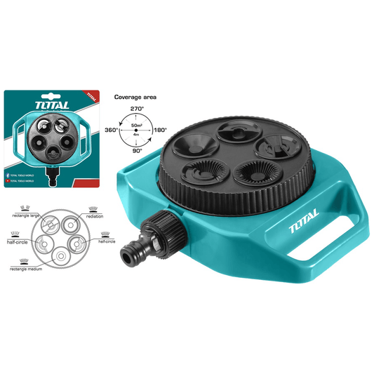 Total THPS63022 Plastic Turrent Sprinkler 3/4" | Total by KHM Megatools Corp.