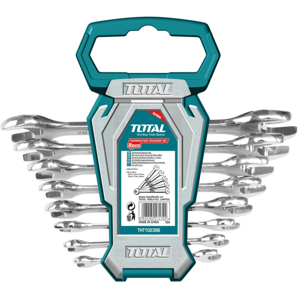 Total THT102386 Open Wrench Set 6-22mm | Total by KHM Megatools Corp.