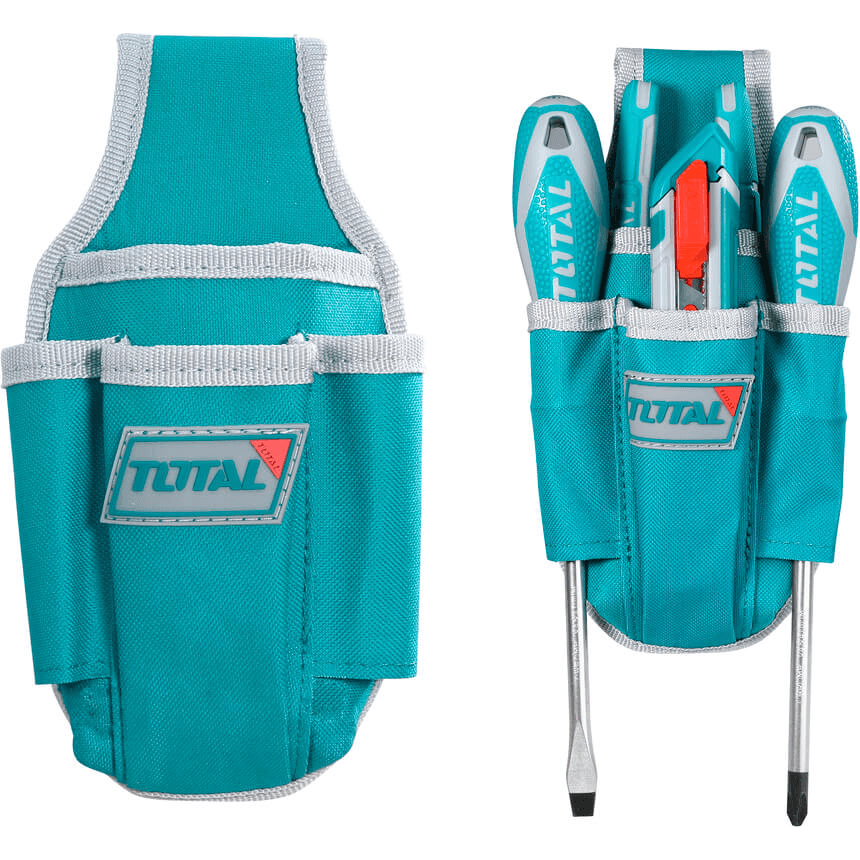 Total THT16P4011 4 pocket Tool Belt Pouch | Total by KHM Megatools Corp.