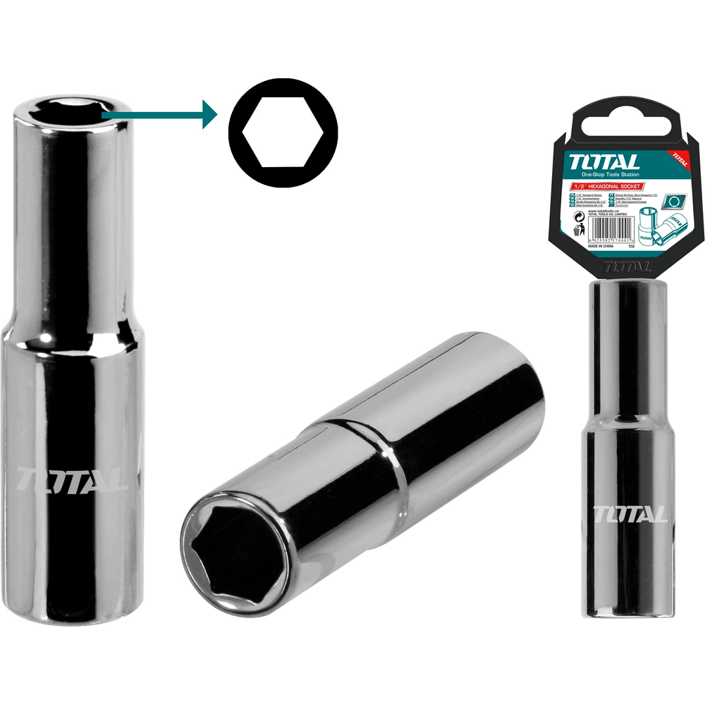Total 1/2" Dr. Deep Socket Wrench 6pts | Total by KHM Megatools Corp. Main image