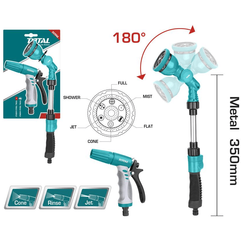 Total THWSK0201 2pcs Garden Watering Nozzle Kit | Total by KHM Megatools Corp.