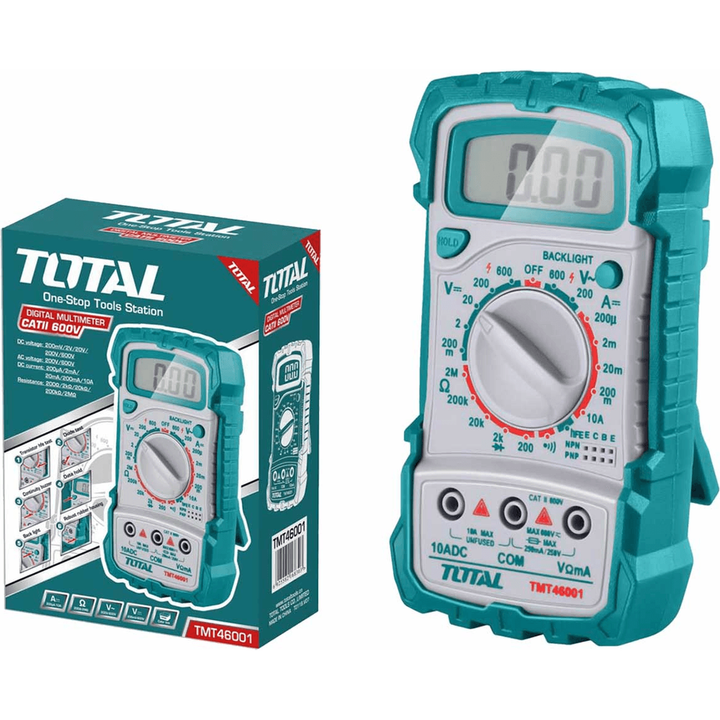 Total TMT46001 Pocket Sized Digital Multimeter / Tester – KHM Megatools ...