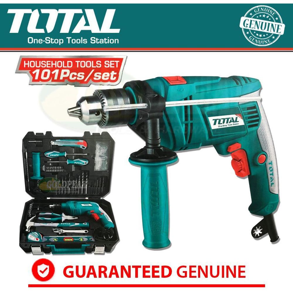 Total THKTHP1012 Hammer Drill with Handtools Set - Goldpeak Tools PH Total
