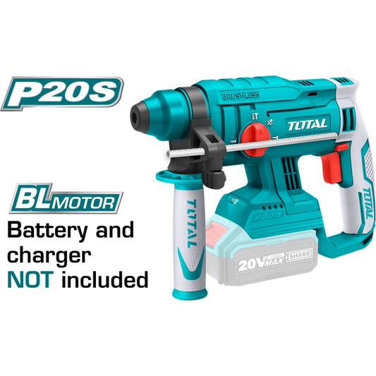 Total TRHLI2201 20V Cordless Brushless SDS-plus Rotary Hammer (Bare) | Total by KHM Megatools Corp. 1000