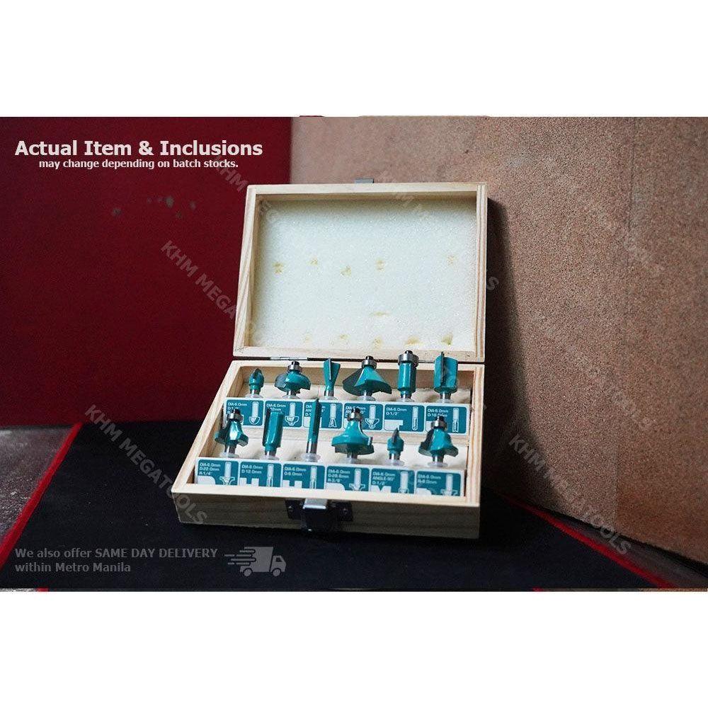 Total TACSR0121 Router Bit Set 6mm Shank (12pcs)