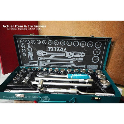 Total THT141253 24pcs Socket Wrench Set 1/2" Drive - KHM Megatools Corp.