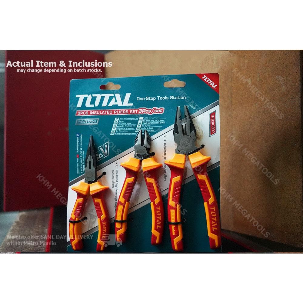 Total THT2K0302 3pcs Insulated Plier Set