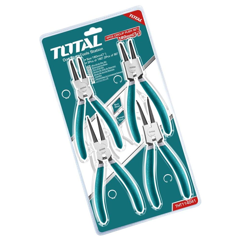 Total THT114041 4pcs Circlip Plier Set | Total by KHM Megatools Corp.