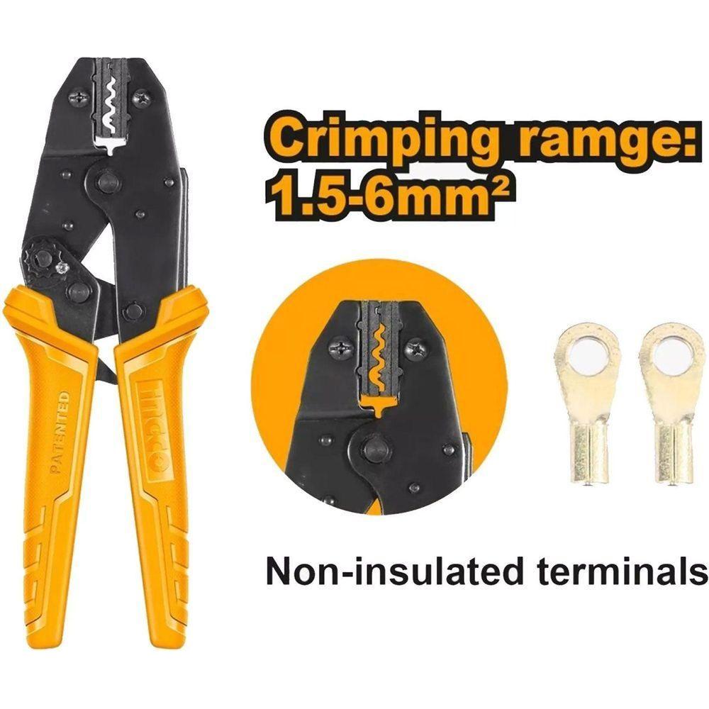 Ingco HRCPLI506 Ratchet Crimping Plier