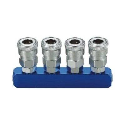 OSK GN4-SMX Quick Coupler - Manifold / Multi Coupling (Straight 4-Way)