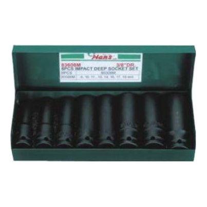Hans 83608 3/8" Drive 8pcs Deep Impact Socket Wrench Set | Hans by KHM Megatools Corp. Main image
