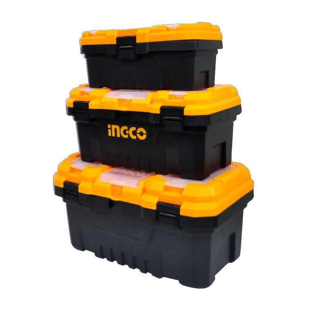 Ingco PBXK0301 3pcs Plastic Tool Box Set (14,17,20 inch)