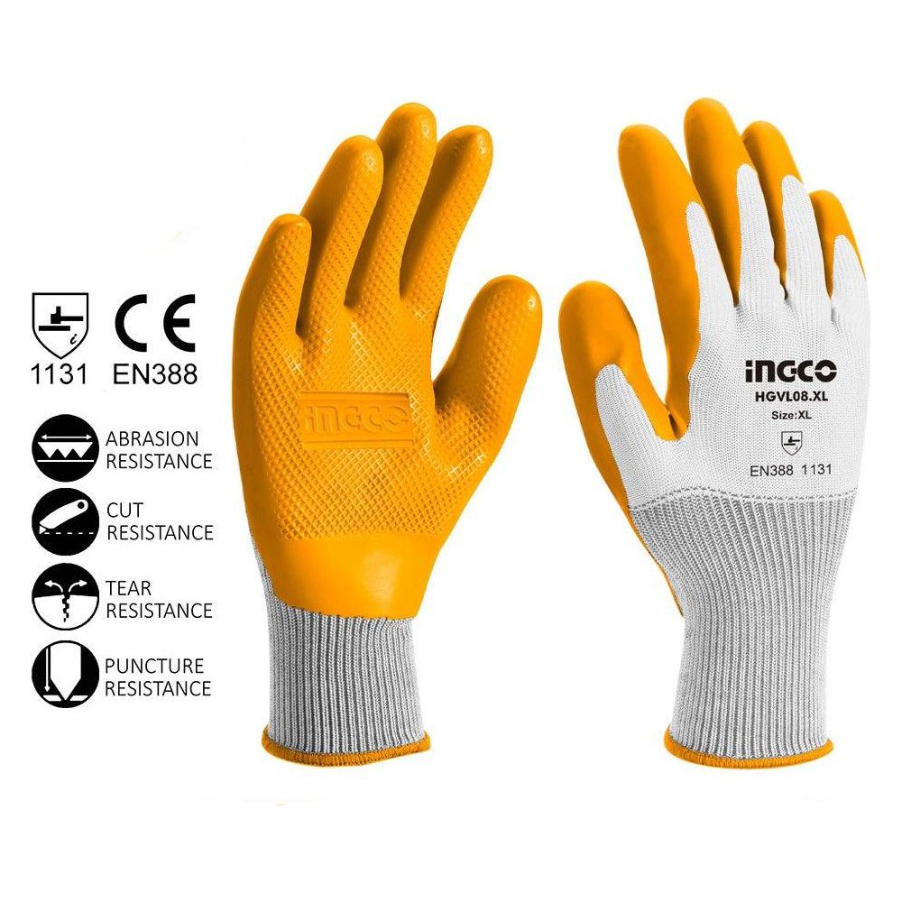 Ingco HGVL08-XL Latex Gloves XL - KHM Megatools Corp.