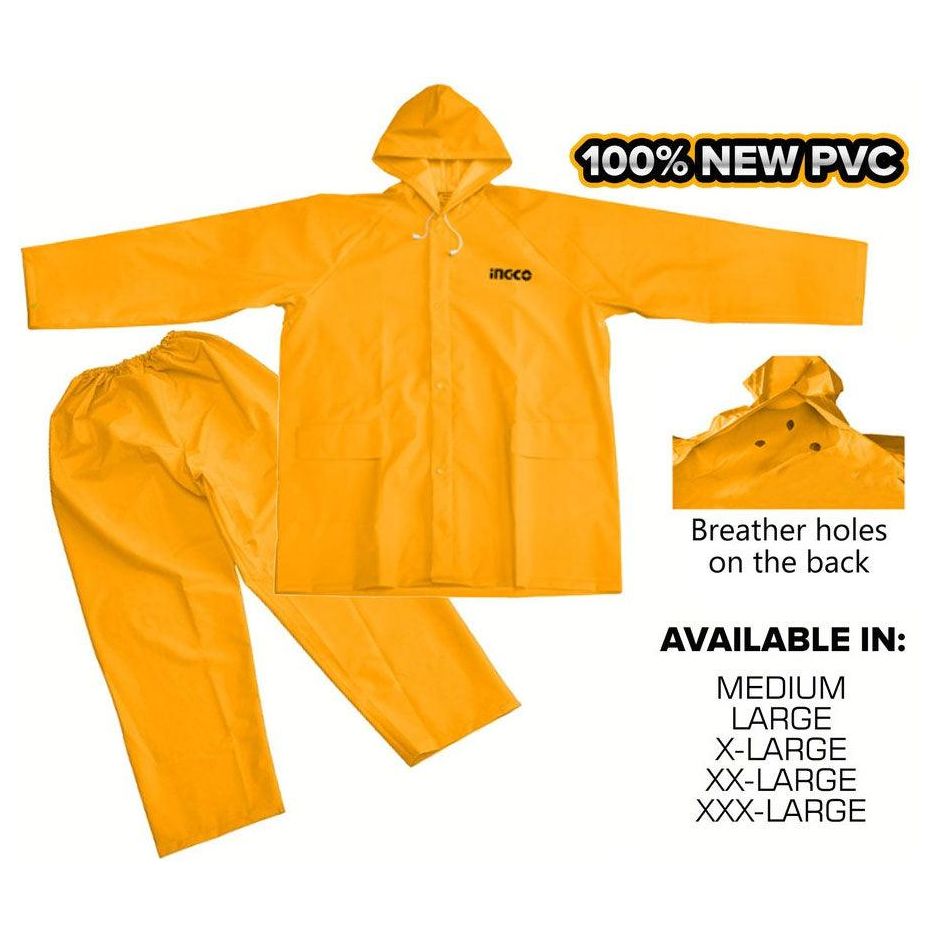 Ingco HRCTSKT031 Rain Coat Suit with Pants