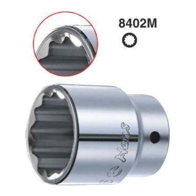 Hans 8402M 1" Drive Socket Wrench 12 pts [Loose] - KHM Megatools Corp. Main image