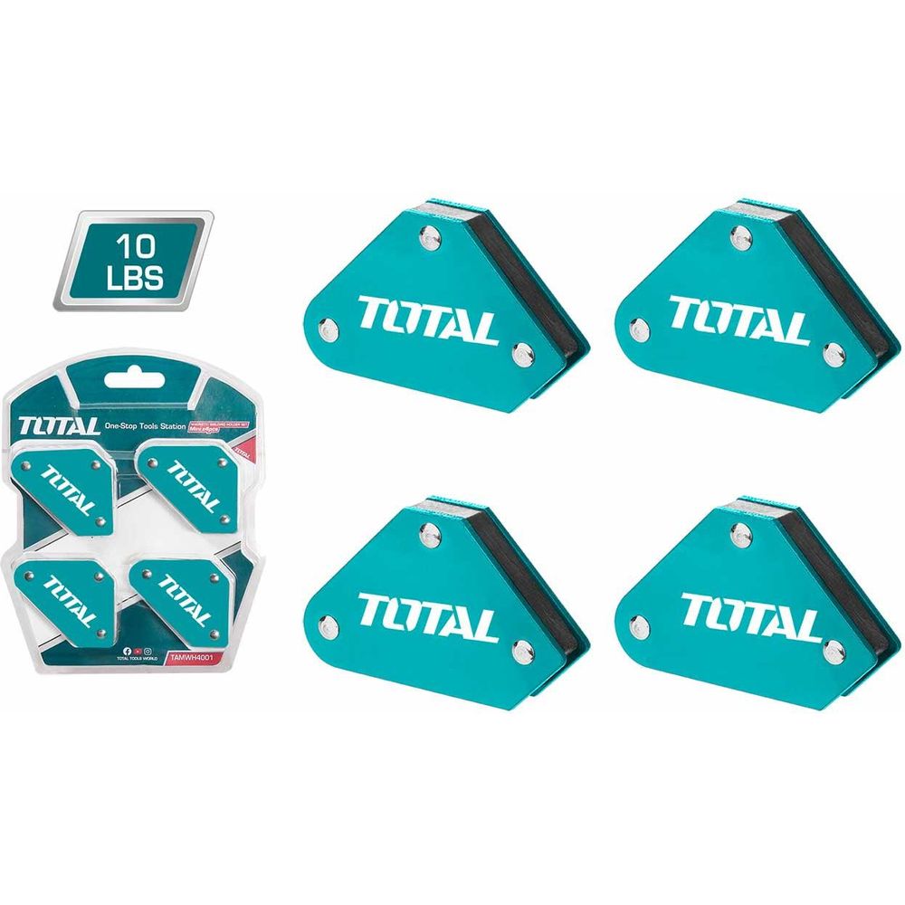 Total TAMWH4001 4pcs Magnetic Welding Holder Set / Welding Magnet Set