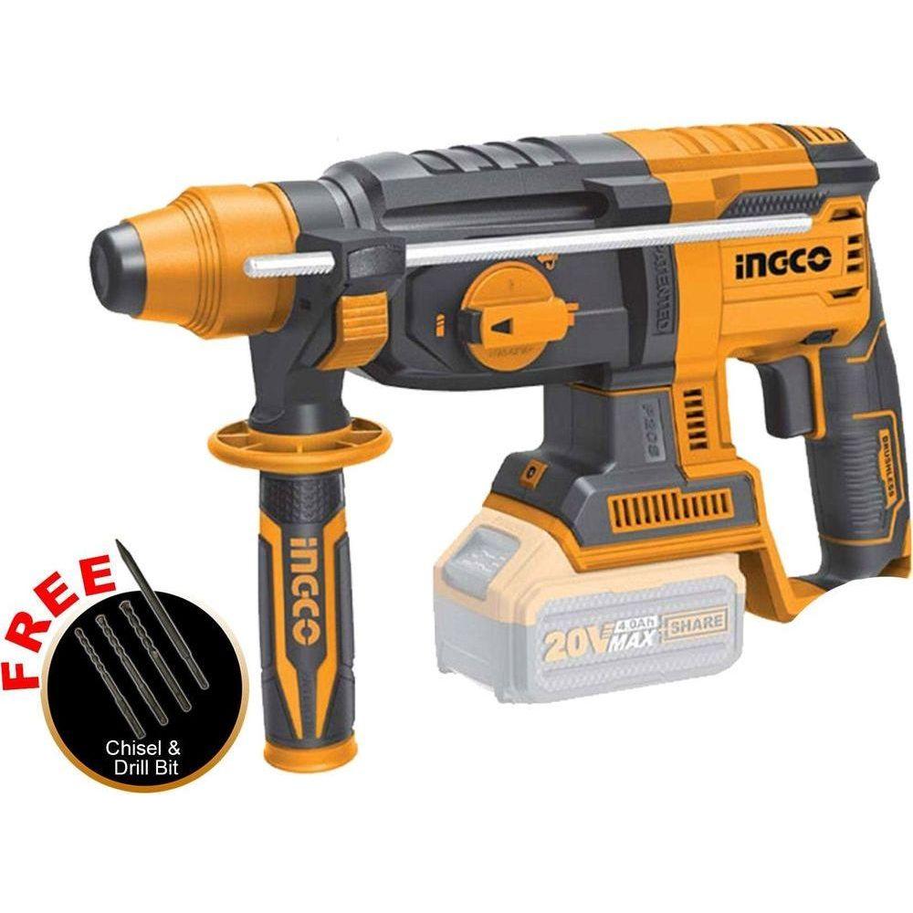 Ingco CRHLI20228 20V Cordless Li-Ion Rotary Hammer