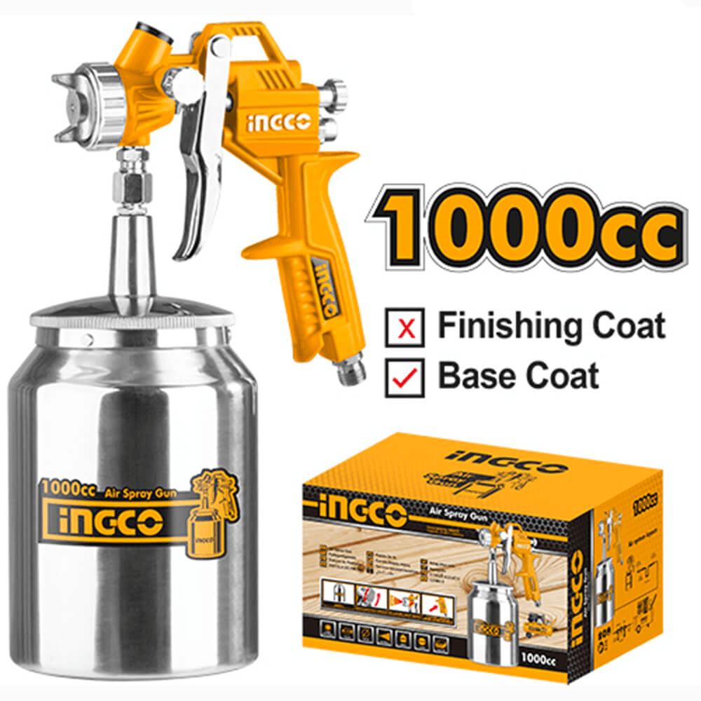 Ingco ASG3101 Paint Spray Gun Sunction Type 1000cc