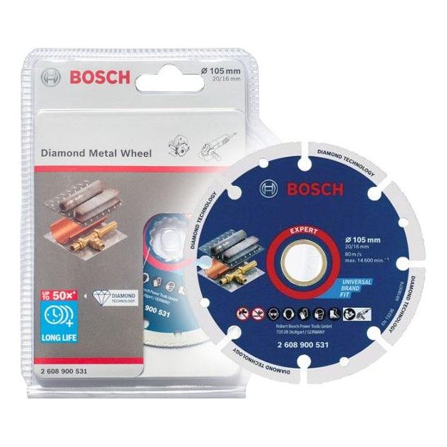 Bosch Diamond Cut off Wheel for Metal 4" (2608900531) | Bosch by KHM Megatools Corp.