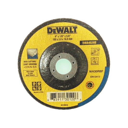 Dewalt DW4520S Cut Off Wheel 4" for Stainless Steel - KHM Megatools Corp.